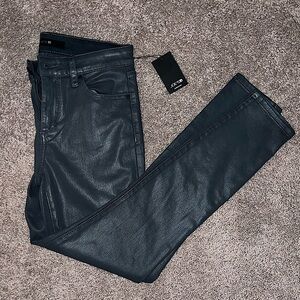 NWT Joes Jeans the Skinny Coated Metallic Jeans